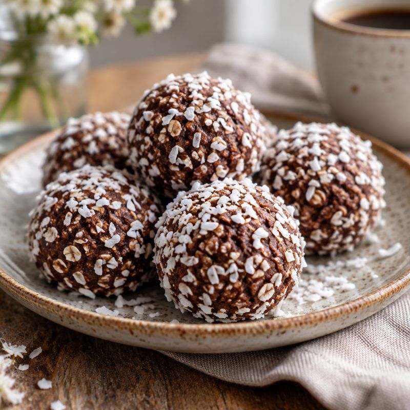 Chokladbollar – Angerichtet