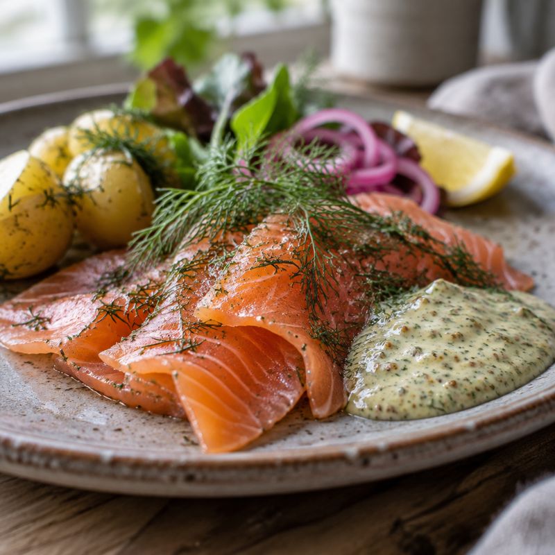 Gravad lax – Angerichtet