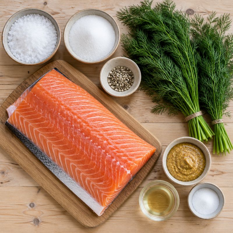 Gravad lax – Die Zutaten