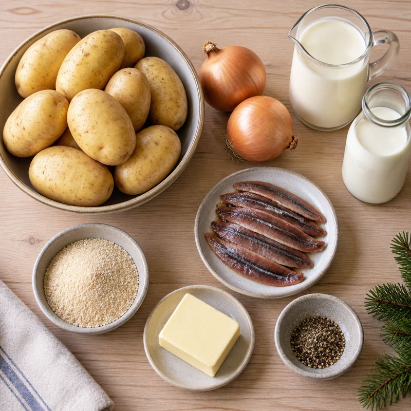 Janssons frestelse – Die Zutaten