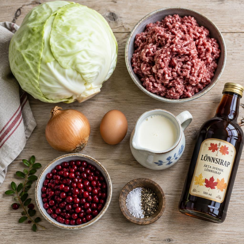 Kålpudding – Die Zutaten