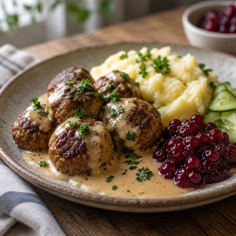 Köttbullar – Angerichtet