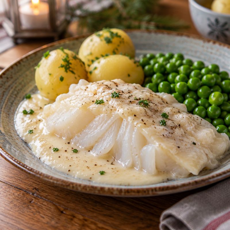 Lutfisk – Angerichtet