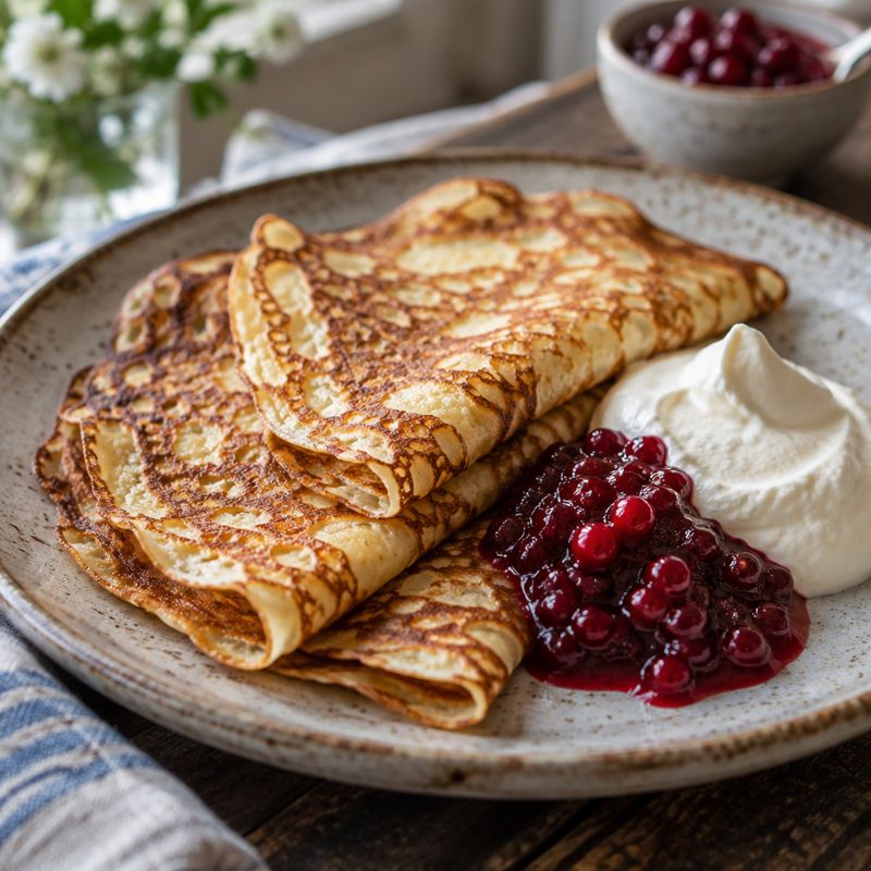Pannkakor – Angerichtet
