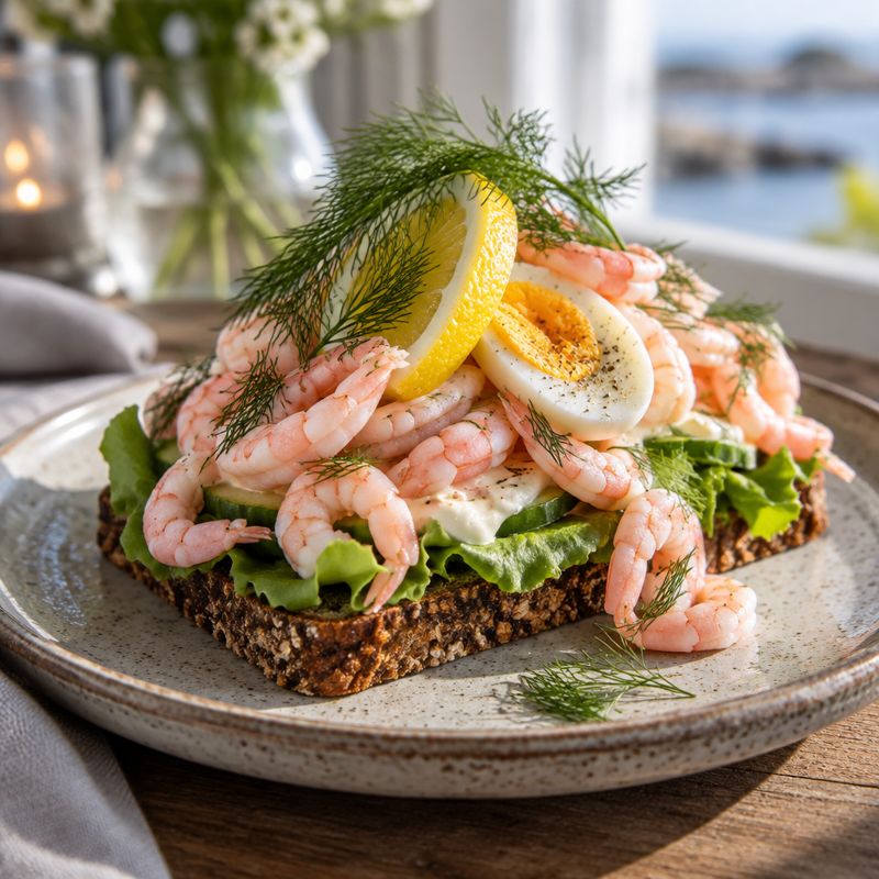 Räkmacka – Angerichtet