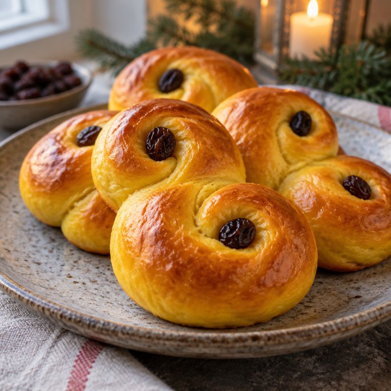 Saffransbullar – Angerichtet