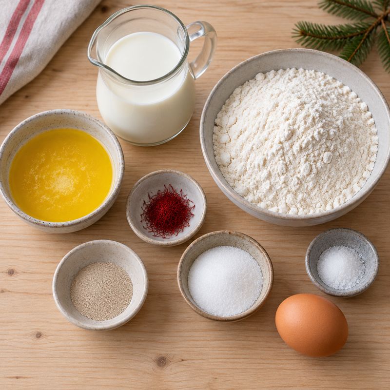 Saffransbullar – Die Zutaten