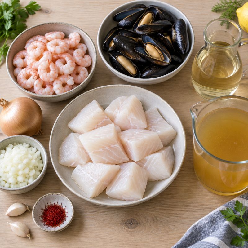 Västkustens fiskgryta – Die Zutaten